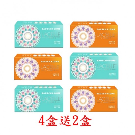 博士倫〈蕾絲漾眸〉彩色隱形眼鏡【1片裝】4盒送2盒共6盒