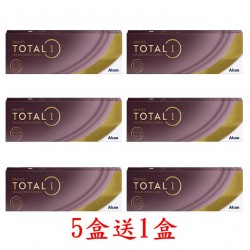 愛爾康DAILIES TOTAL1〈全涵氧〉日拋隱形眼鏡【30片裝】5盒送1盒共6盒