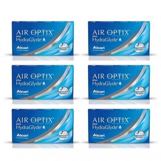 愛爾康AIR OPTIX〈舒視氧〉親水聚合隱形眼鏡【3片裝】6盒